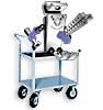 Unistrut Mascot Riding a Cart Unistrut Mascot Riding a Cart